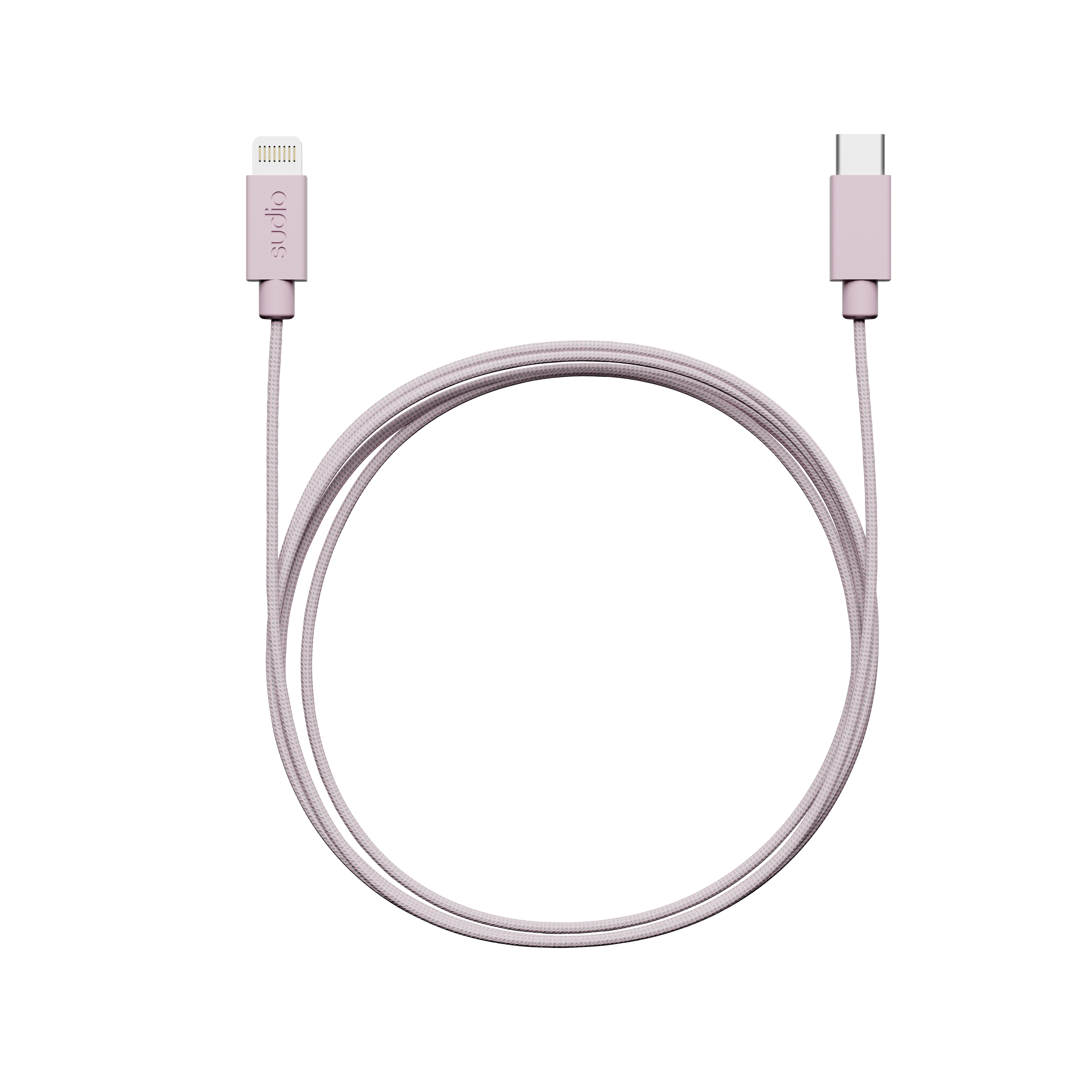 C1-L Opladerkabel USB-C til Lightning 1.8 m Lyserød