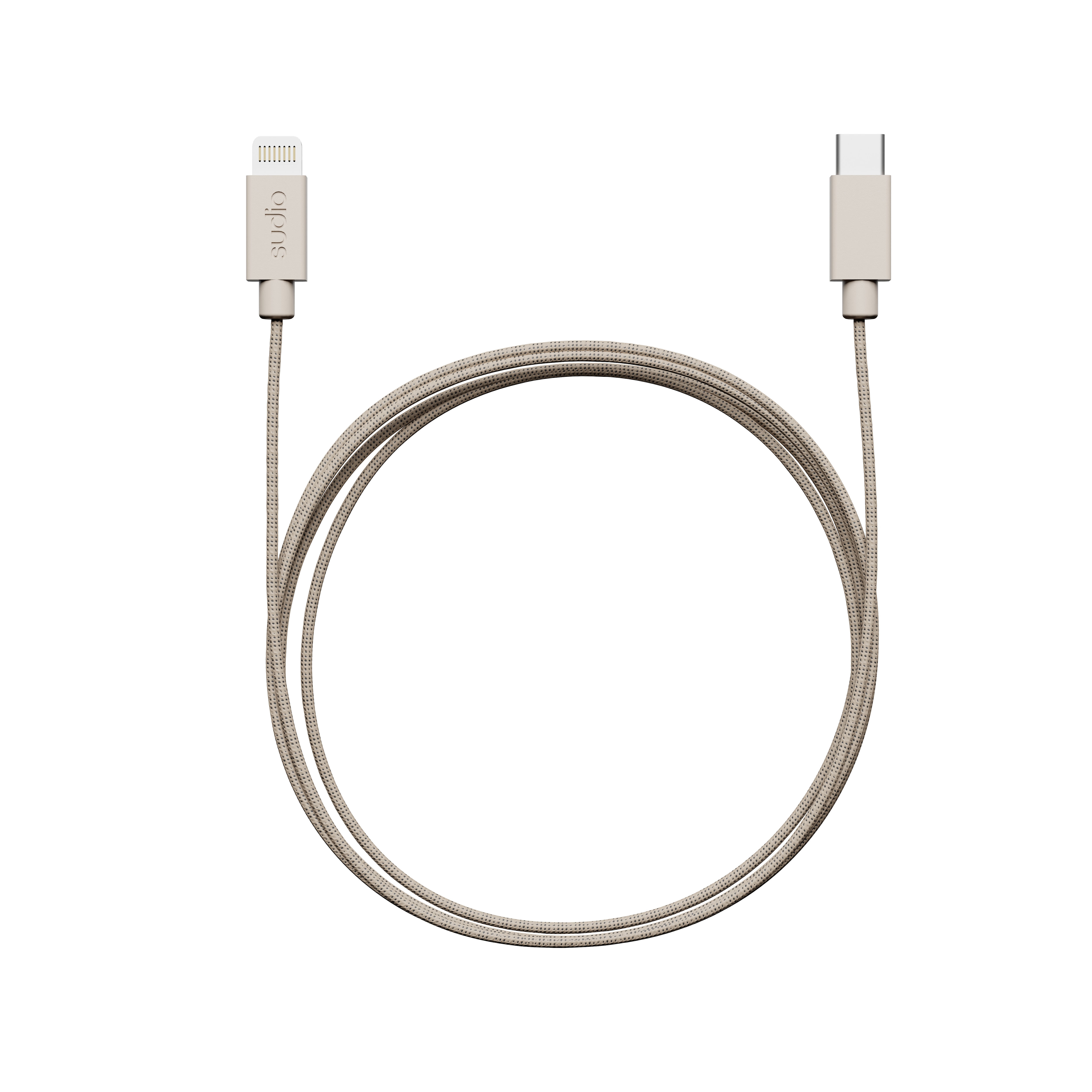 C1-L Opladerkabel USB-C til Lightning 1.8 m Sand