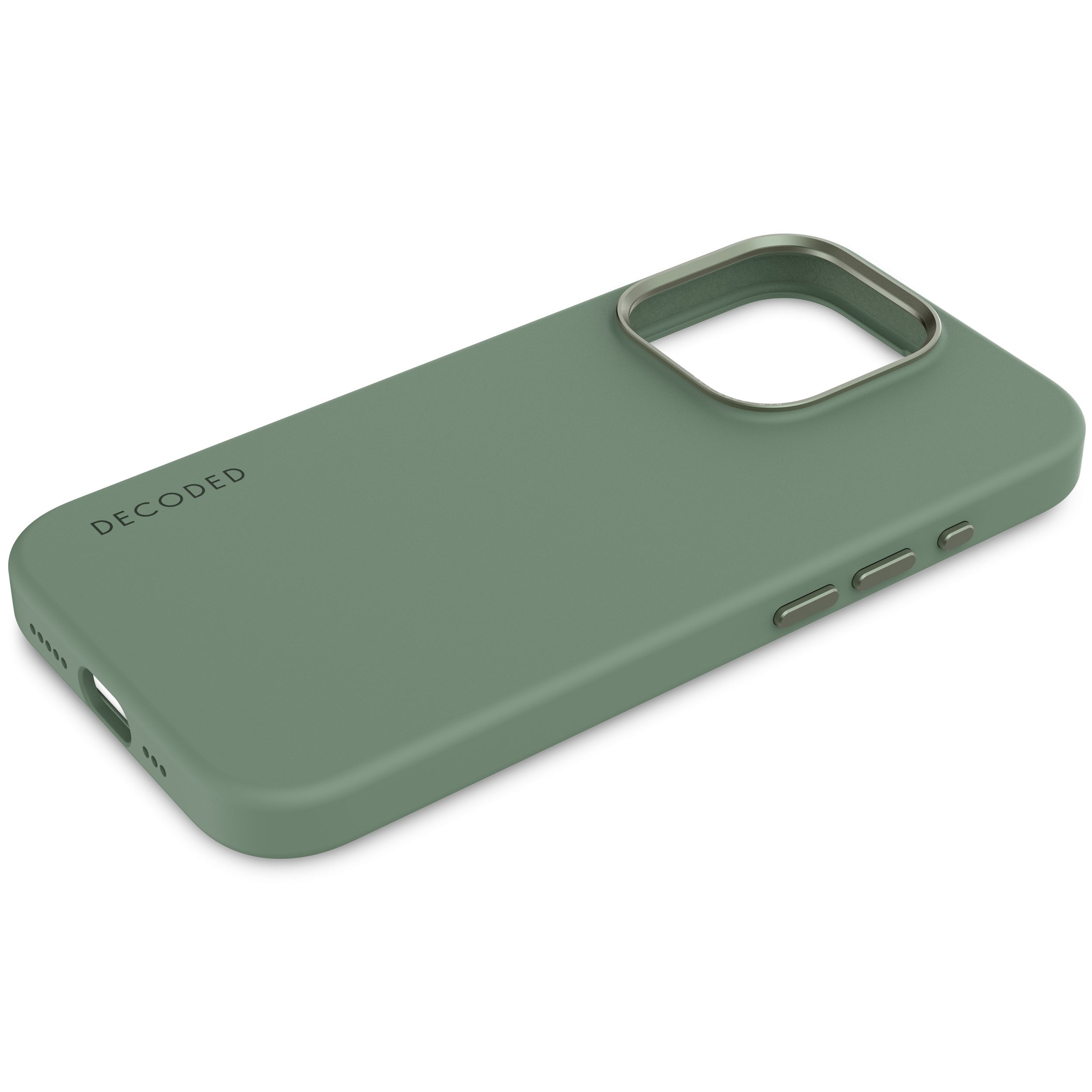 AntiMicrobial Silicone Back Cover iPhone 15 Pro Sage Leaf