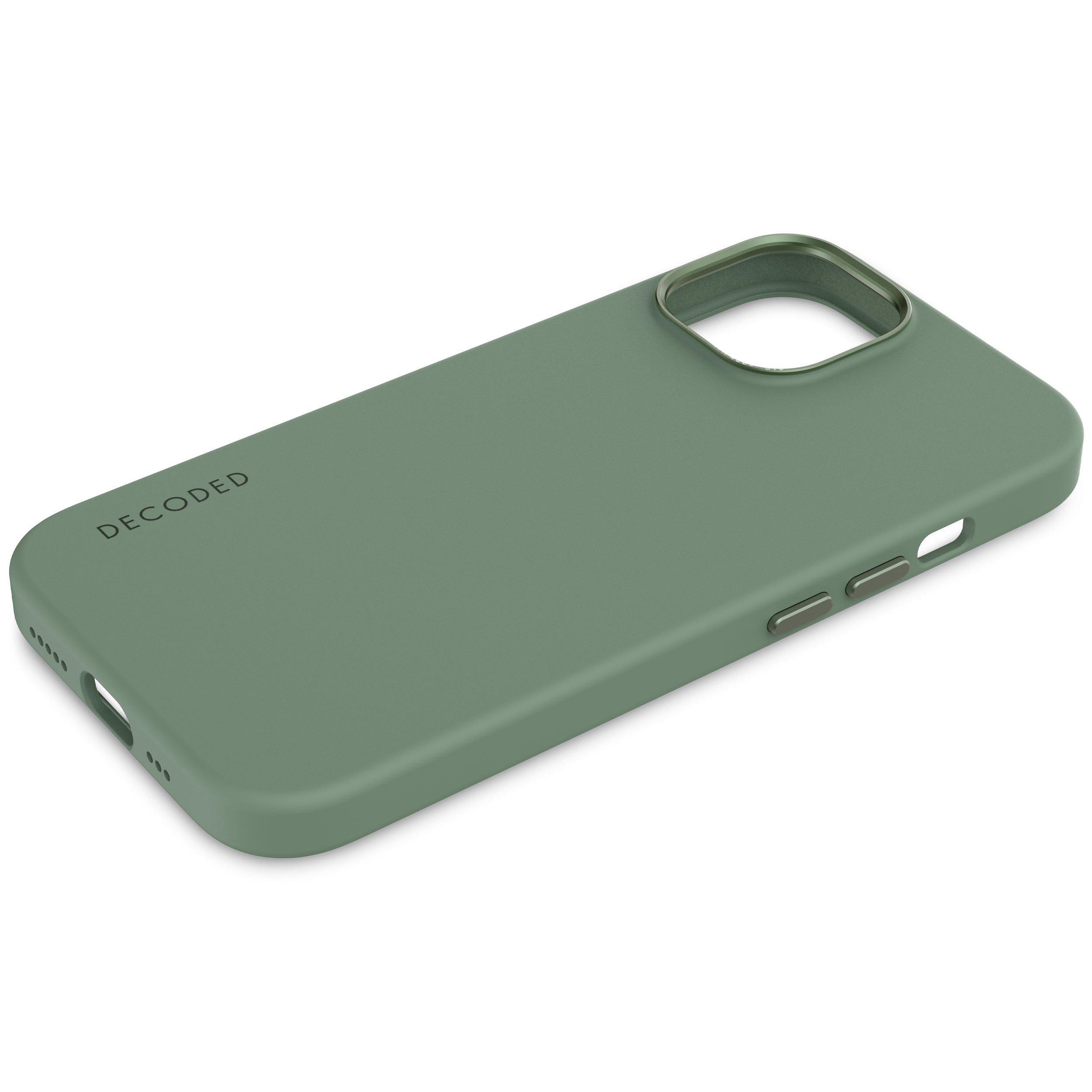 AntiMicrobial Silicone Back Cover iPhone 15 Plus Sage Leaf