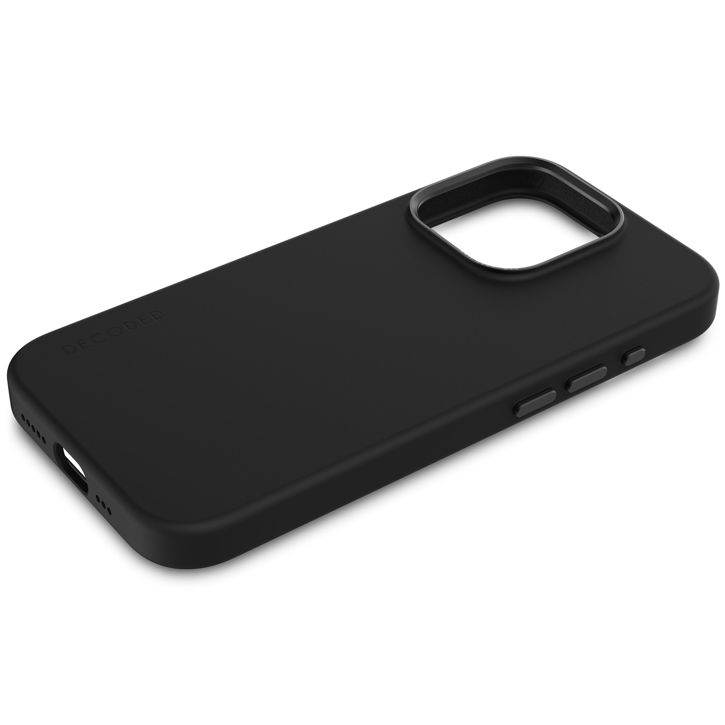 AntiMicrobial Silicone Back Cover iPhone 15 Pro Max Graphine
