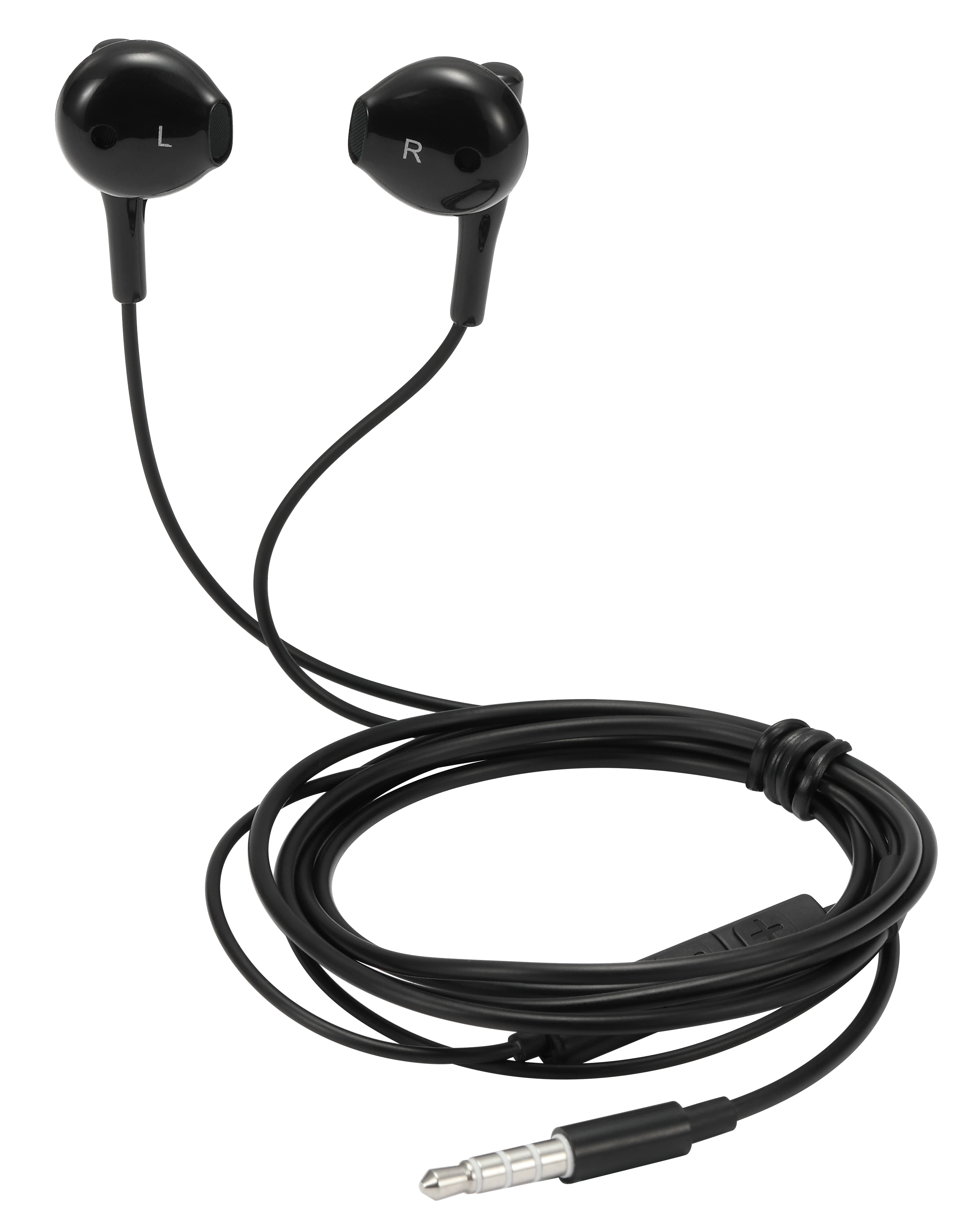 Semi-in-ear høretelefoner 3.5mm sort