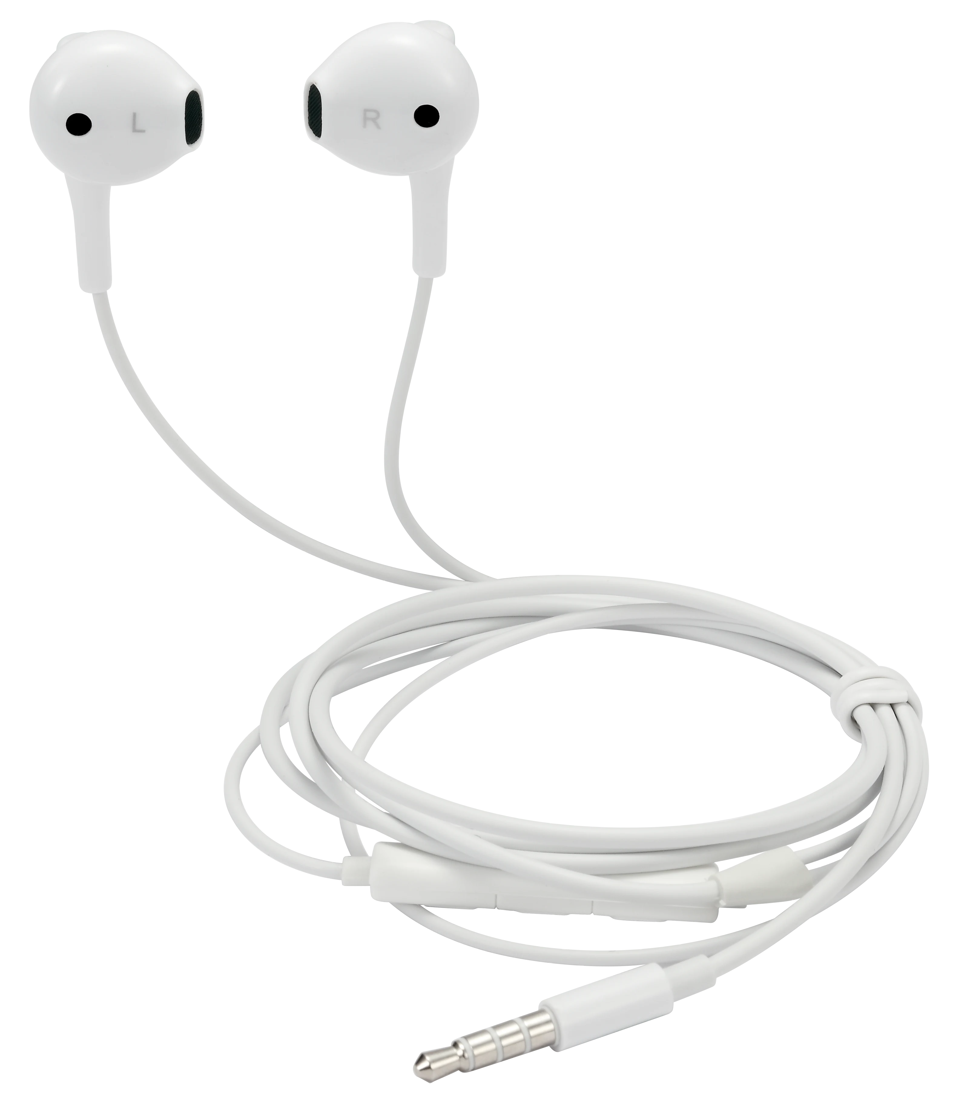 Semi-in-ear høretelefoner 3.5mm hvid