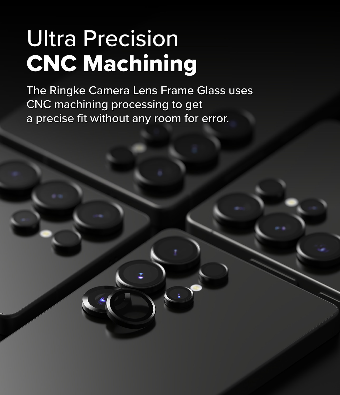 Camera Lens Frame Glass (2-pack) Samsung Galaxy S25 Ultra Black