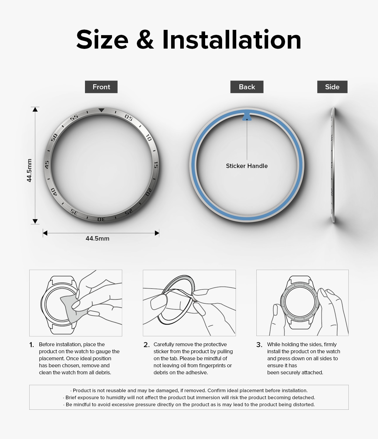 Bezel Styling Samsung Galaxy Watch 6 44mm Silver