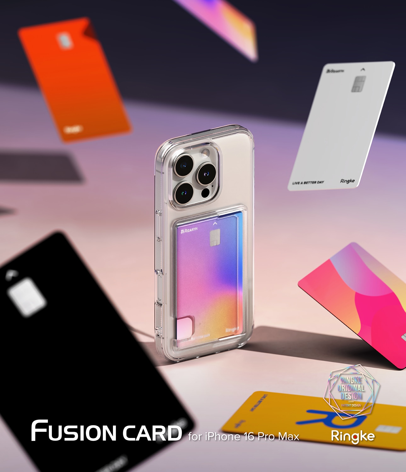 Fusion Card Case iPhone 16 Pro Max Clear