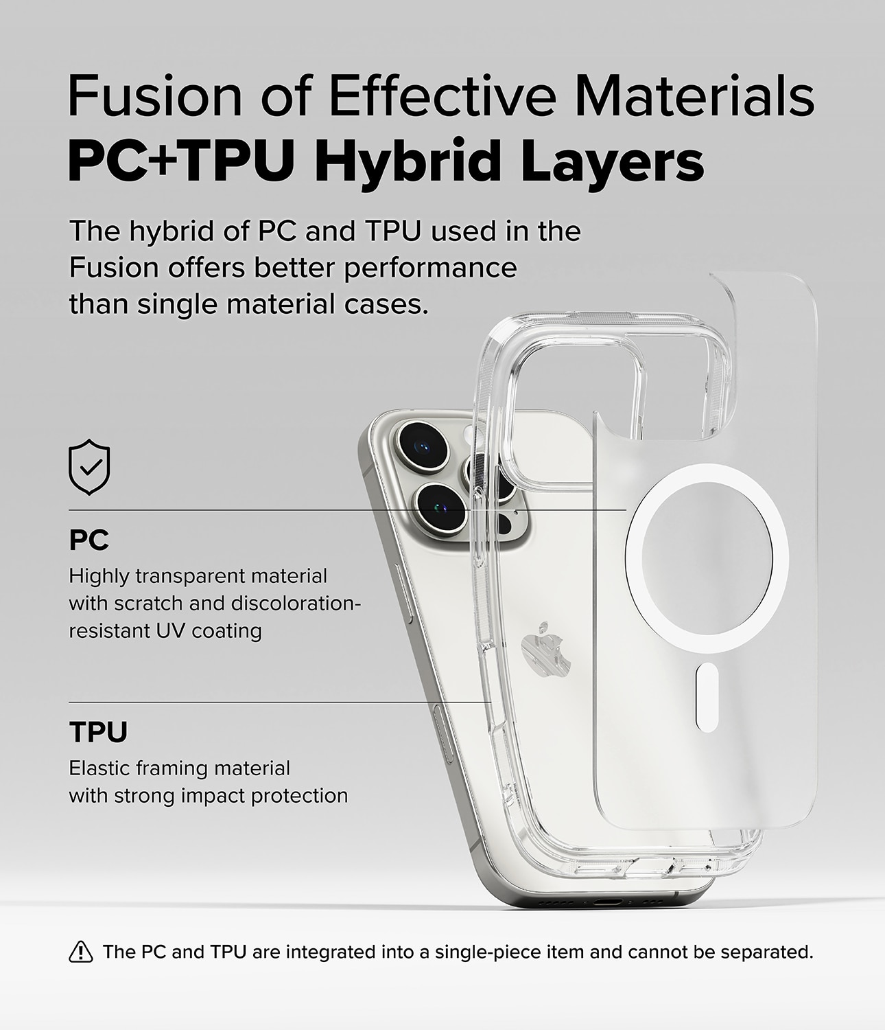 Fusion Magnetic Case iPhone 16 Pro Max Matte Clear