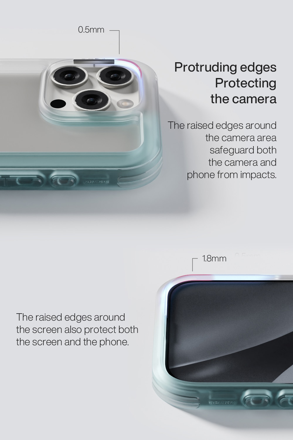 Arche MagSafe Stand Cover iPhone 16 Pro Silver/Blue