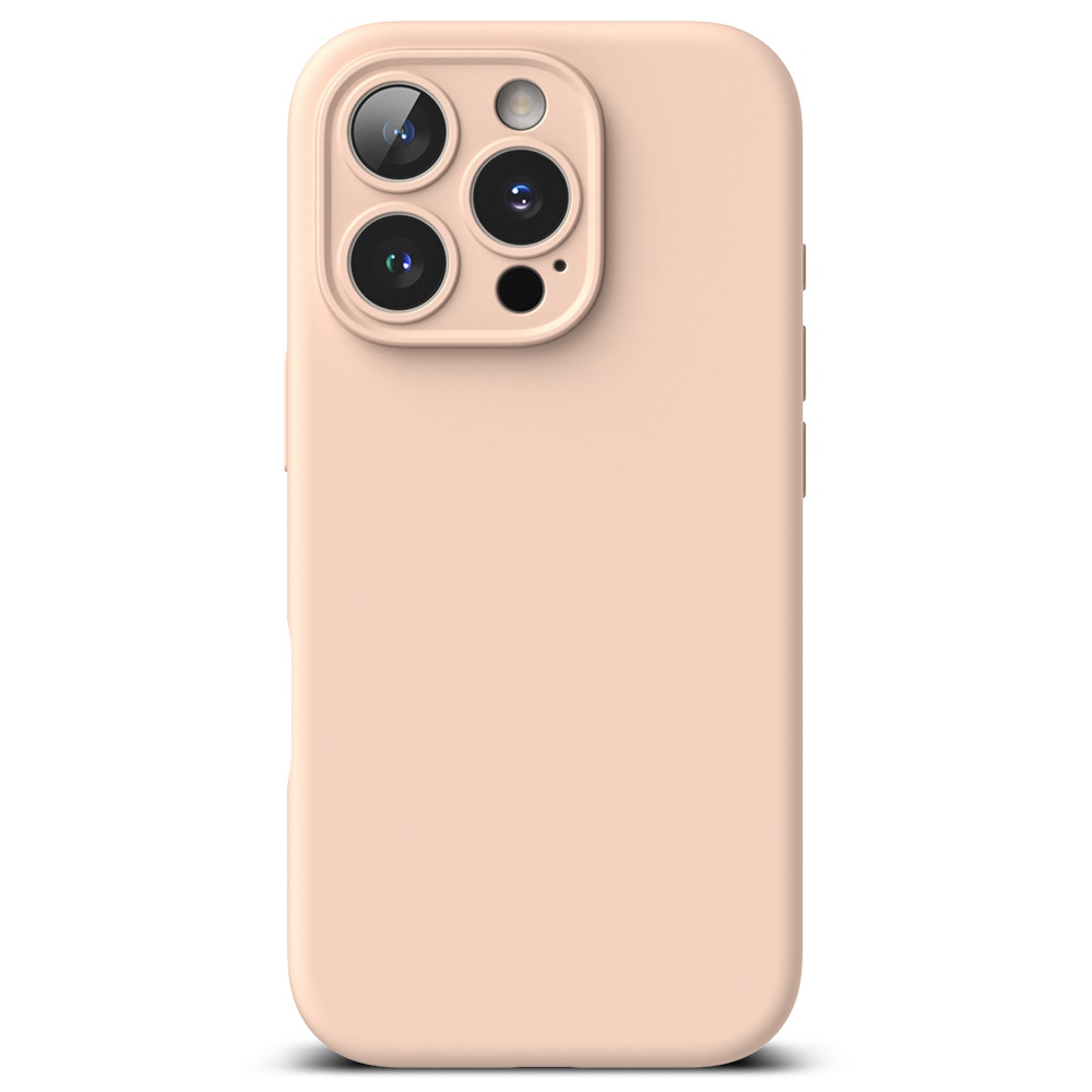 Silicone Magnetic Case iPhone 16 Pro Pink Sand