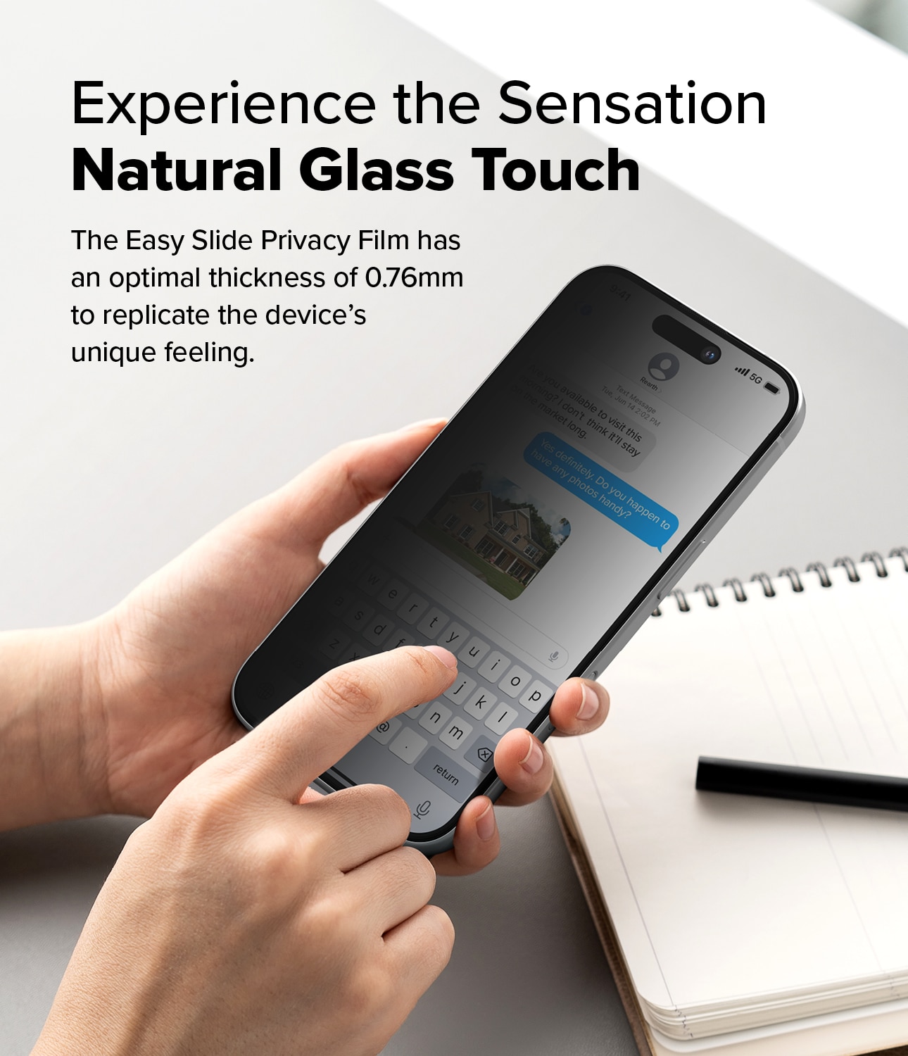 Easy Slide Privacy Glass (2-pack) iPhone 15