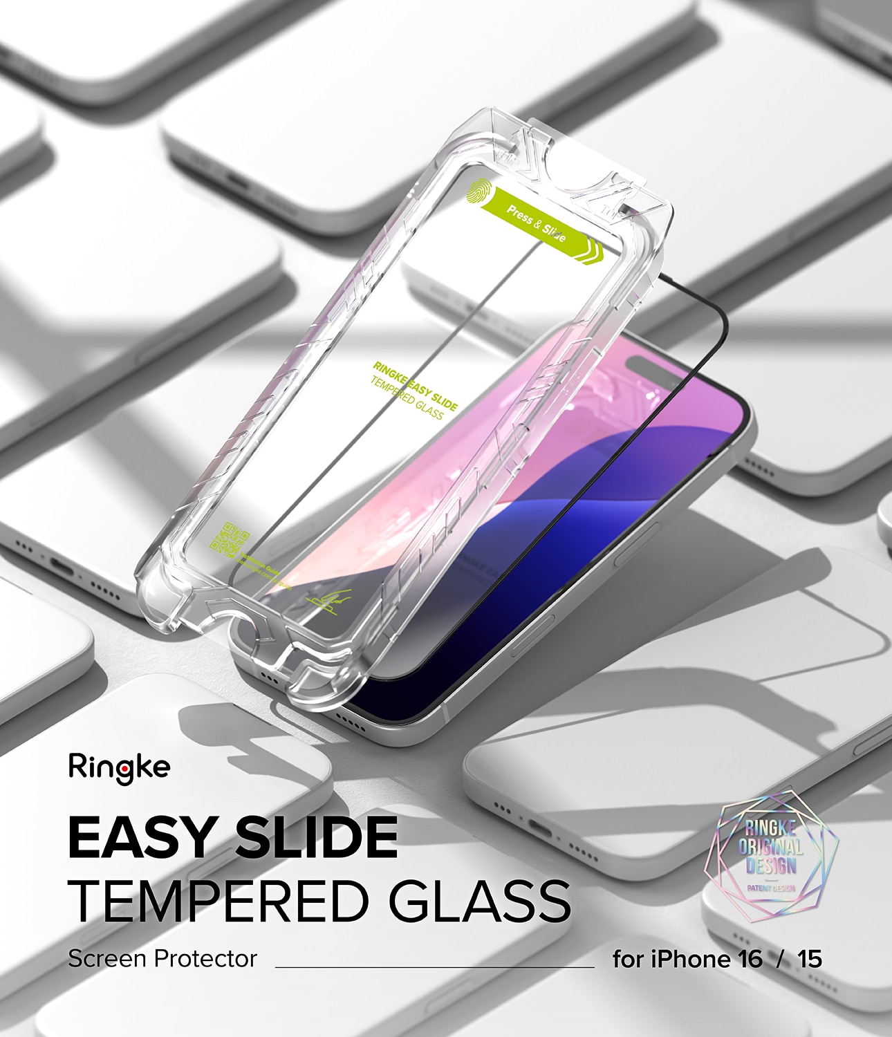 Easy Slide Glass (2-pack) iPhone 15