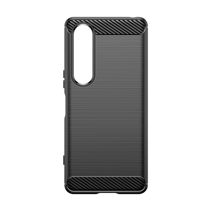 Sony Xperia 1 VI Cover TPU Brushed Sort