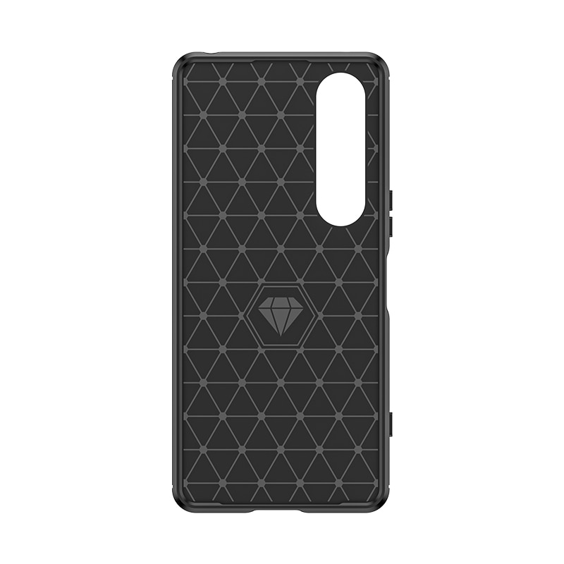 Sony Xperia 1 VI Cover TPU Brushed Sort