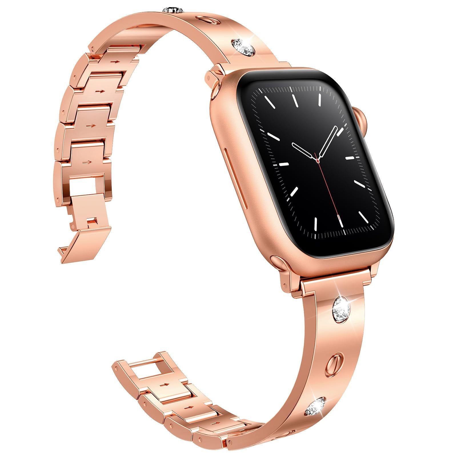 Bangle Diamond Bracelet Apple Watch 38mm rose guld