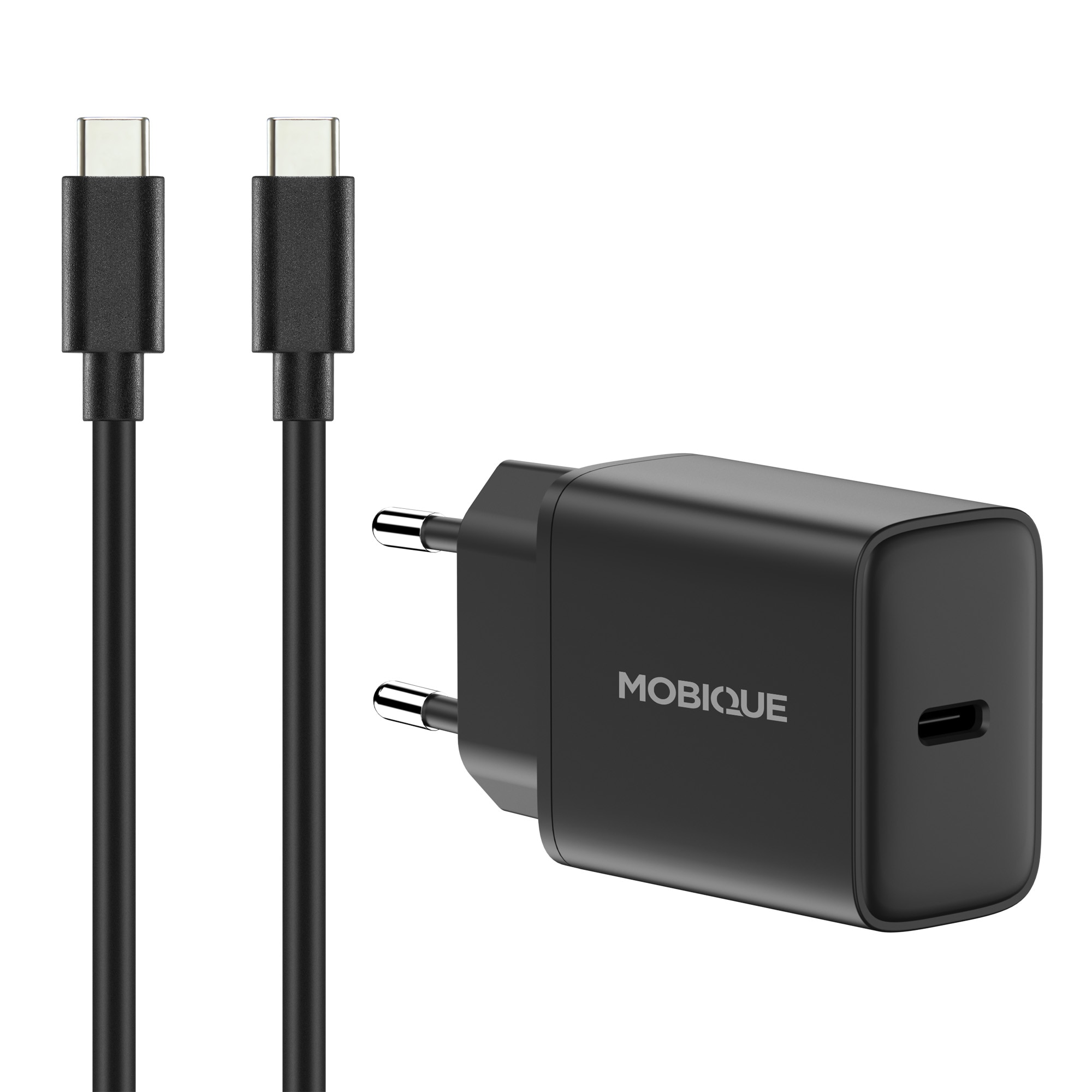 Komplet oplader Samsung Galaxy S25 Edge - 2m kabel og vægoplader USB-C Sort