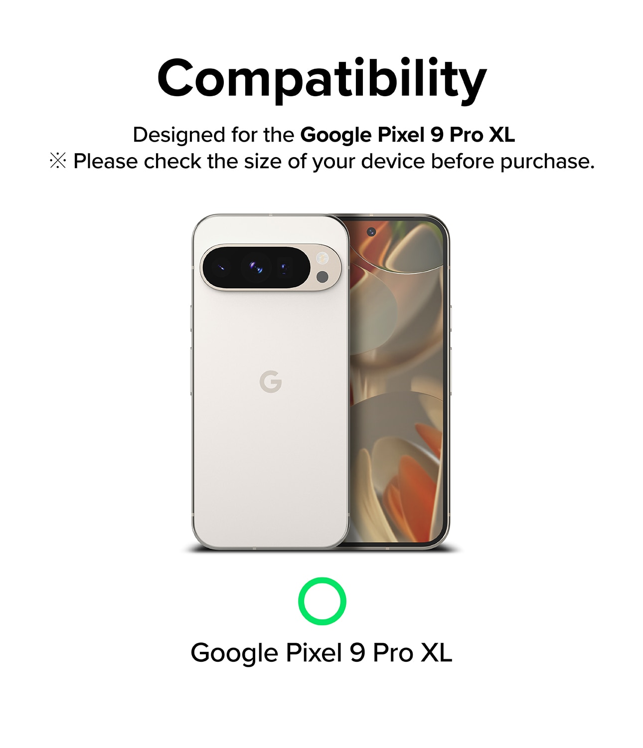 Camera Protector Glass Google Pixel 9 Pro XL (3-pack)