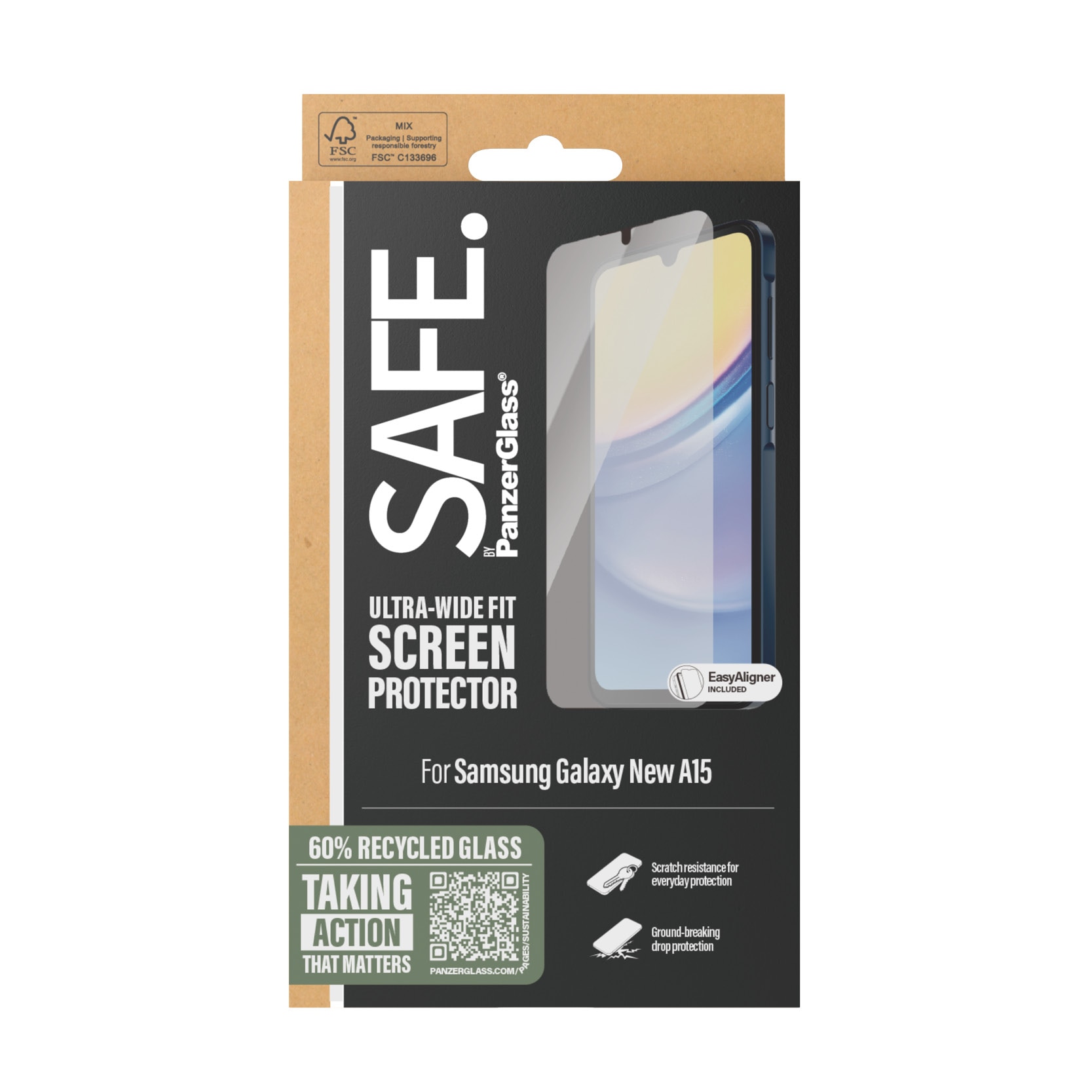 Samsung Galaxy A16 Skærmbeskytter Ultra Wide Fit (with EasyAligner)