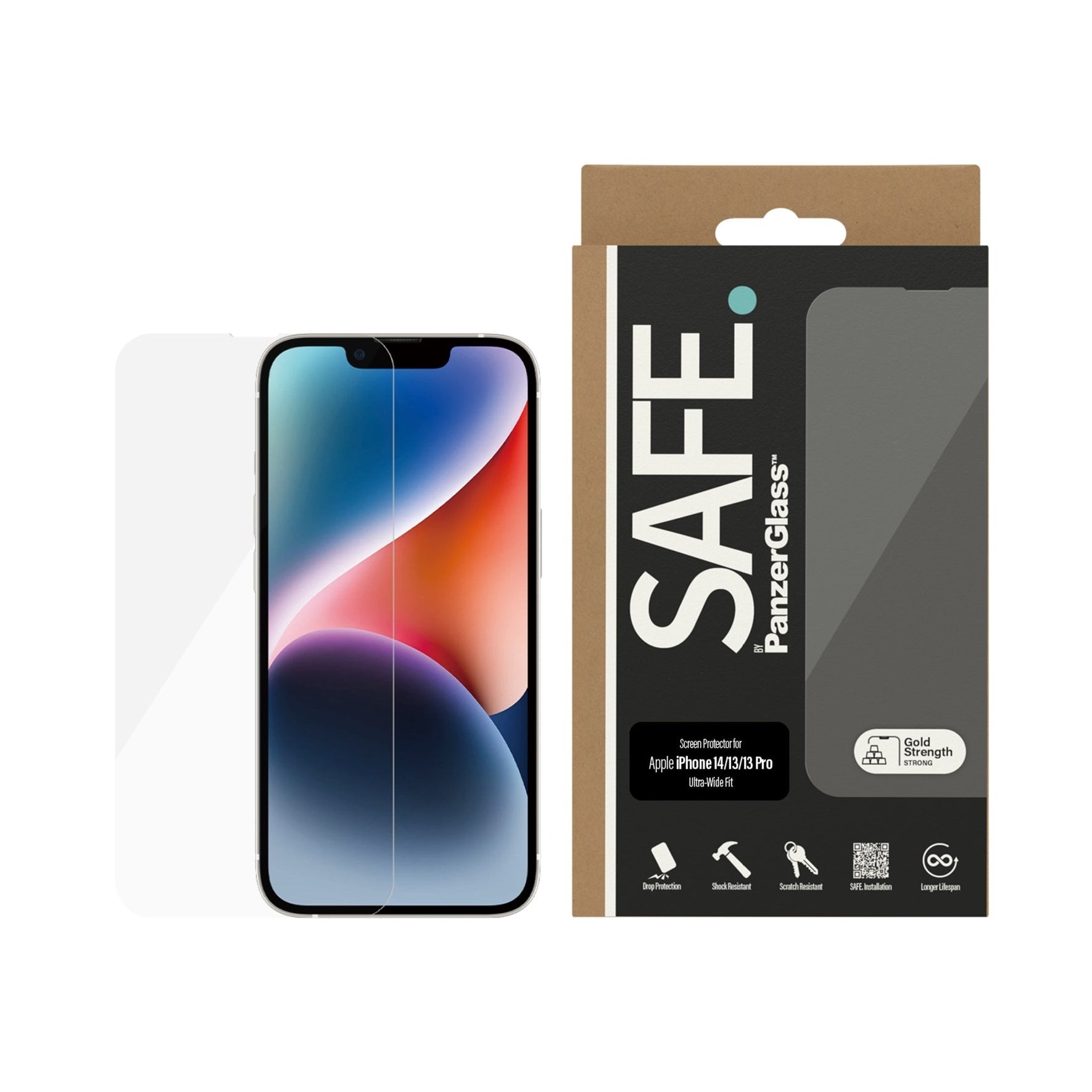 iPhone 14 Screen Protector/Skærmbeskyttelse Ultra Wide Fit