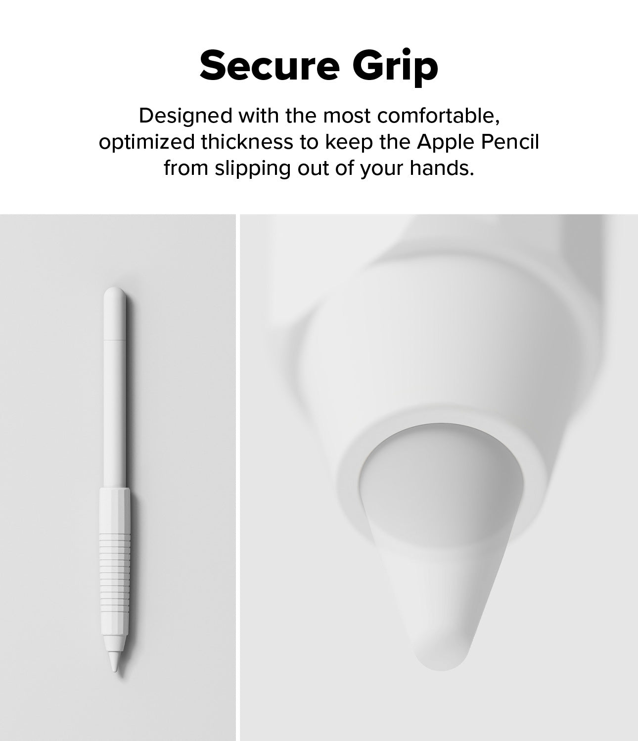 Silicone Grip Holder Apple Pencil hvid