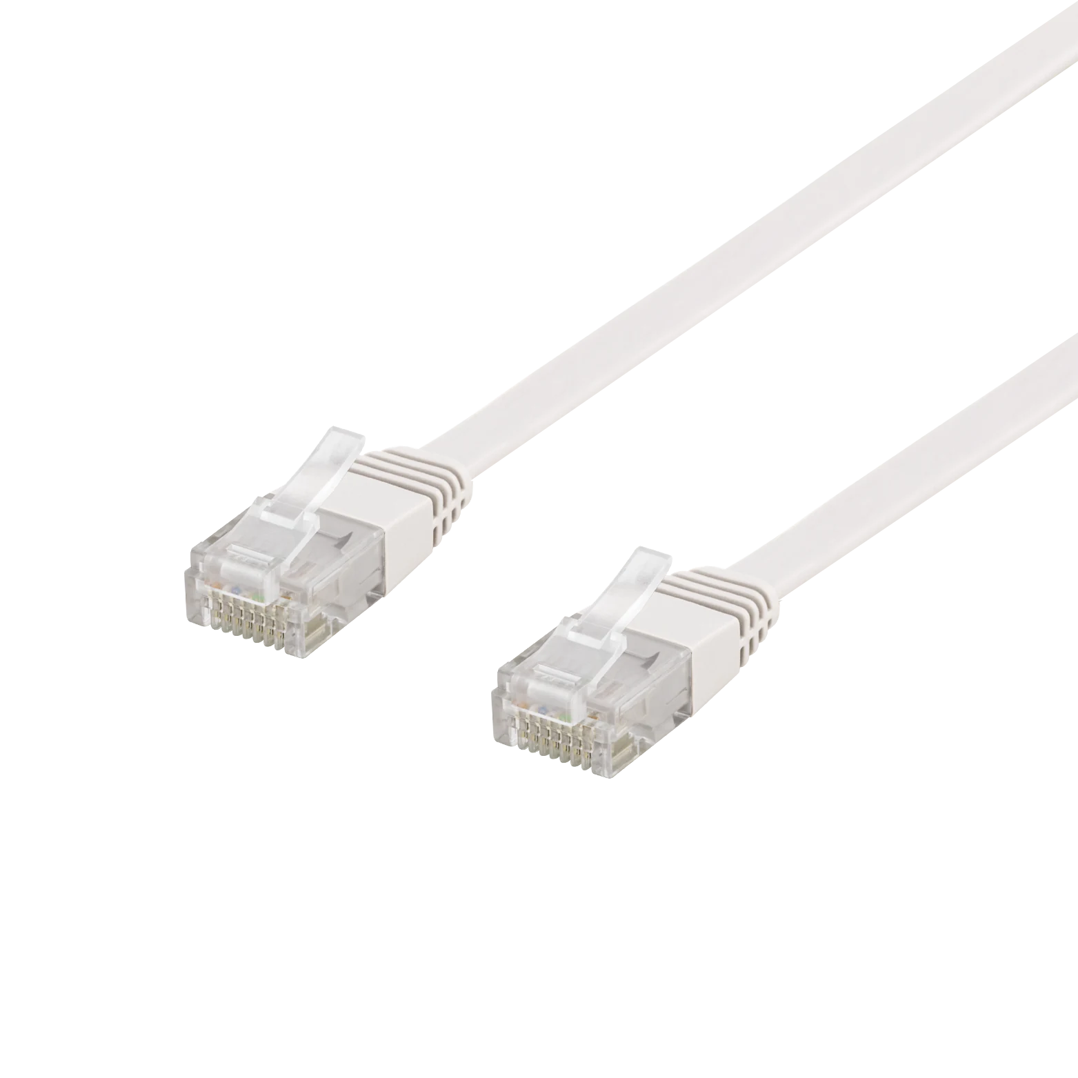 U/UTP Cat6 flad patchkabel 10m hvid