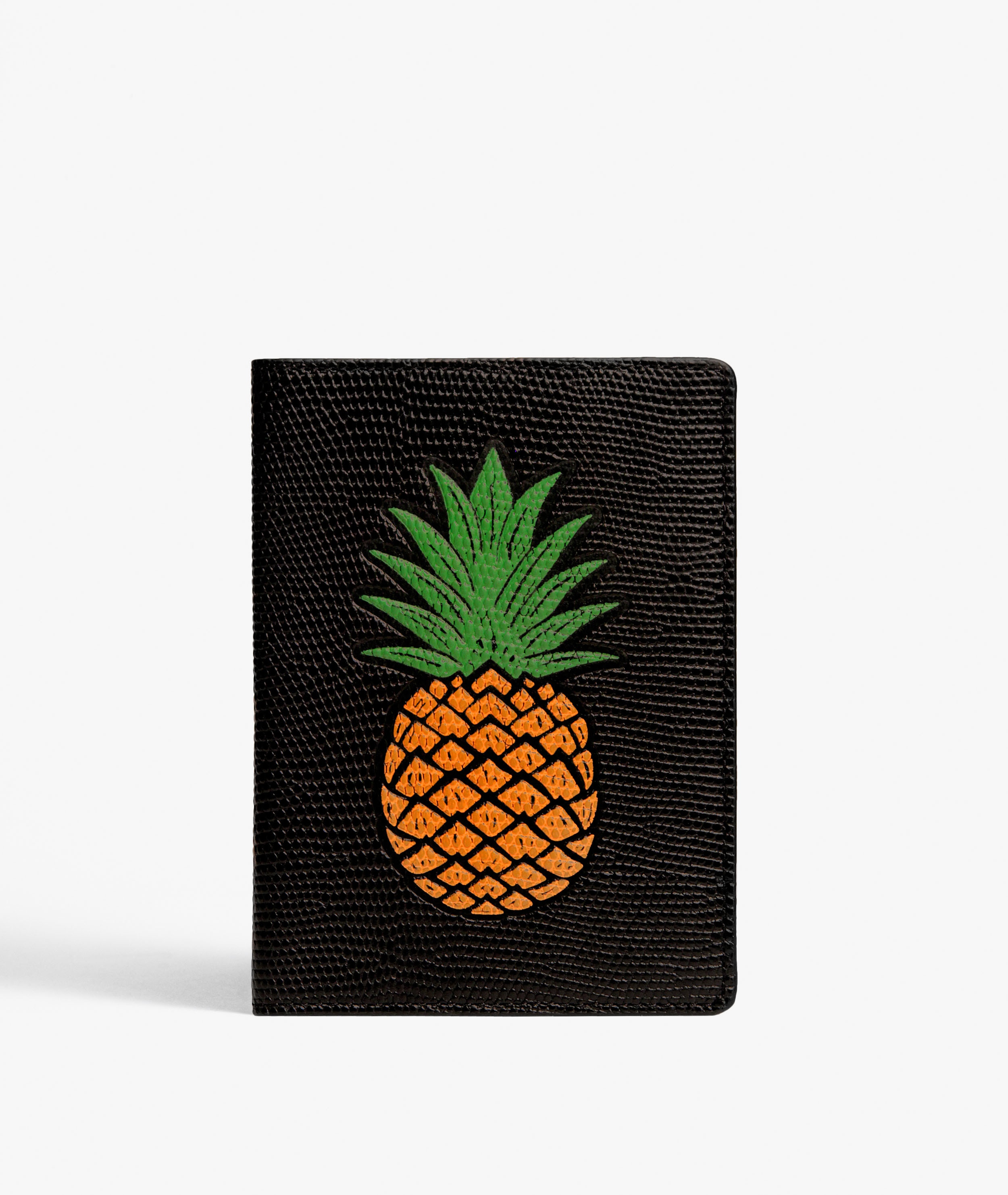 Pasetui Pineapple Orange Lizard Black