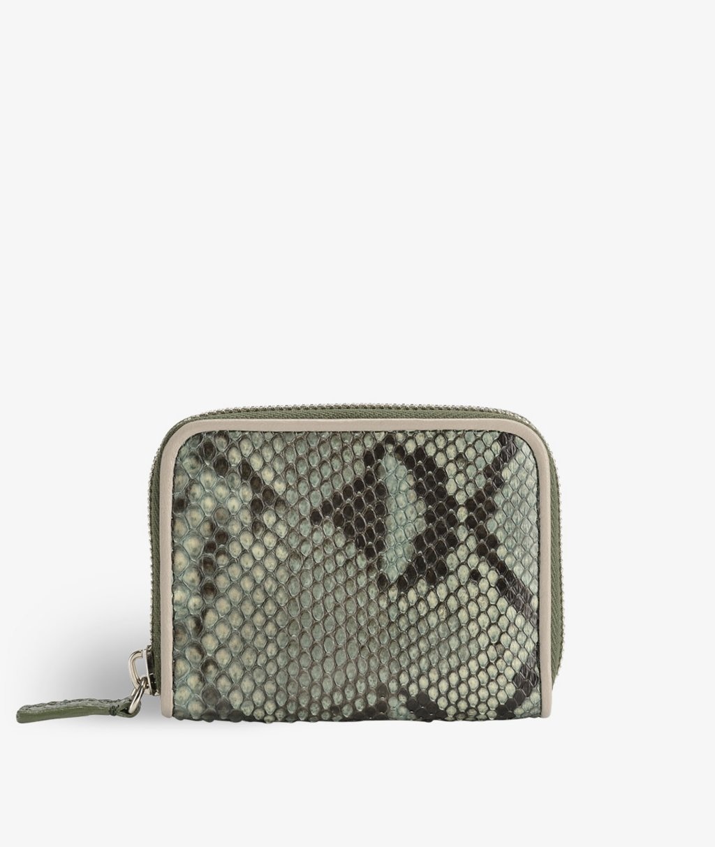 Zip Wallet Python Moss