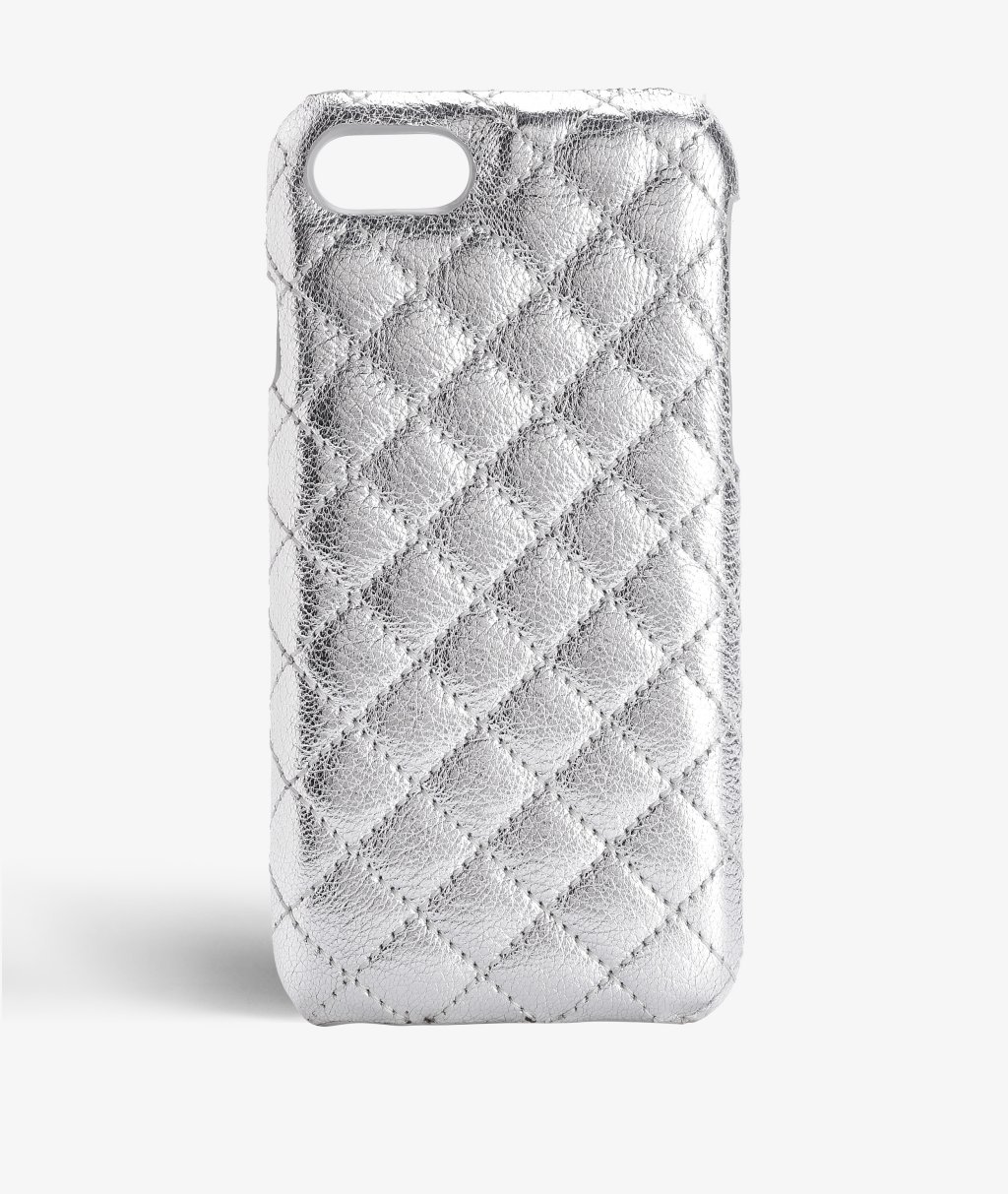 Cover iPhone SE 2022 Quilted Metallic Silver