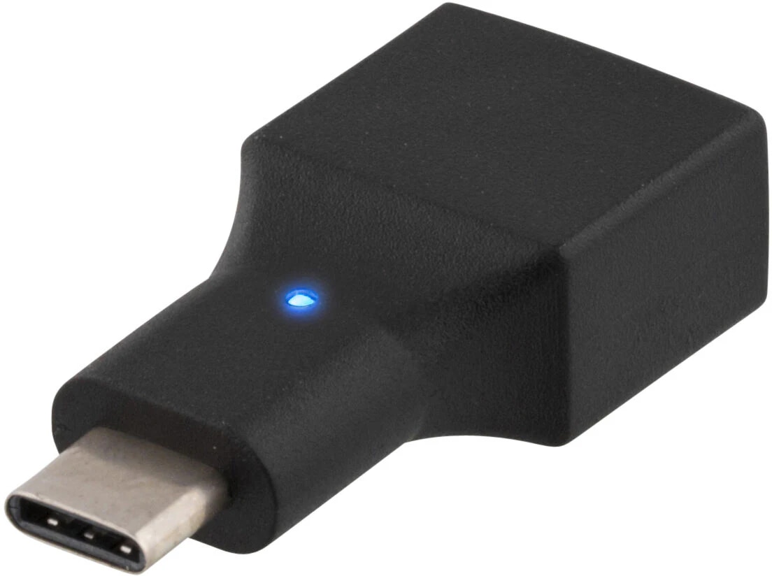 USB 2.0 Adapter USB-C til USB-A sort