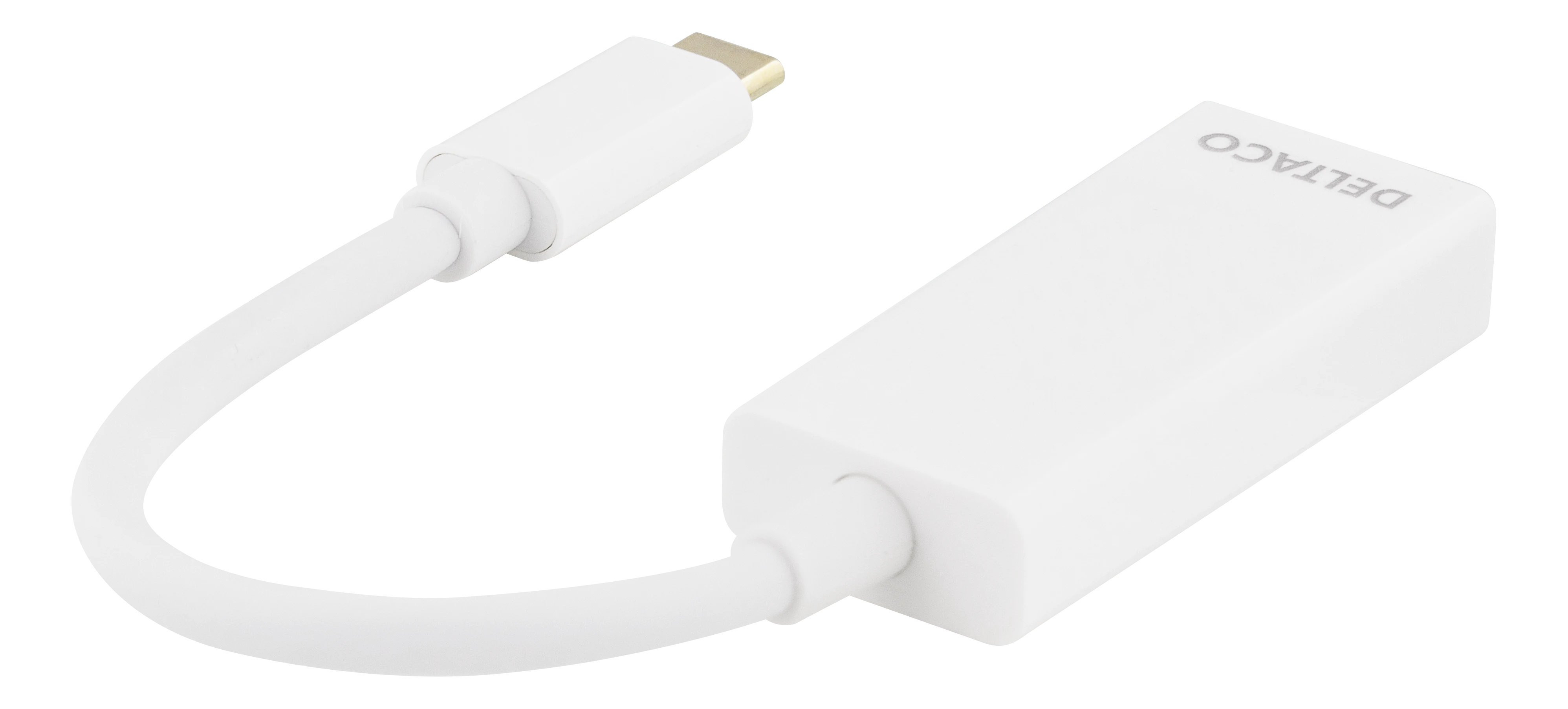 USB-C til DisplayPort-adapter hvid