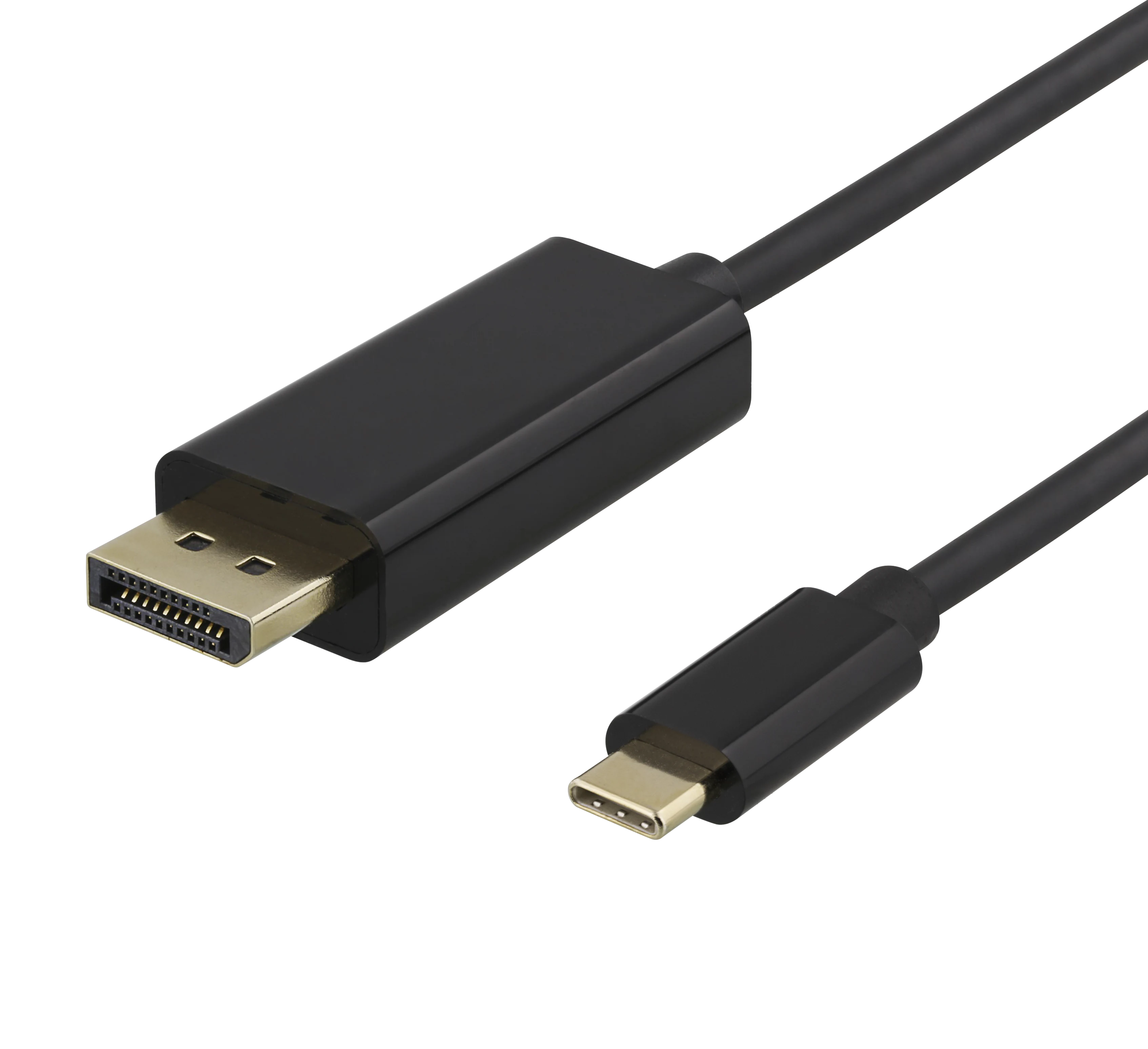 USB-C-DisplayPort kabel 2m sort