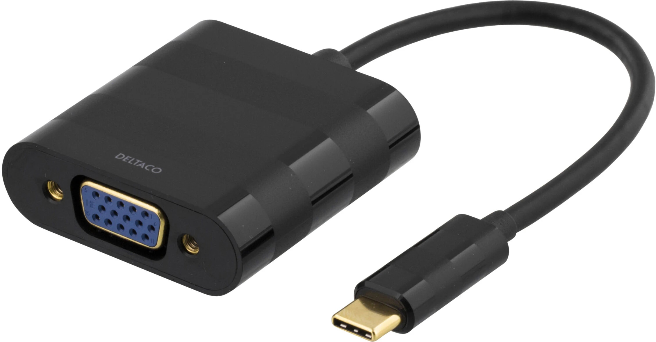 VGA-adapter USB-C til VGA sort