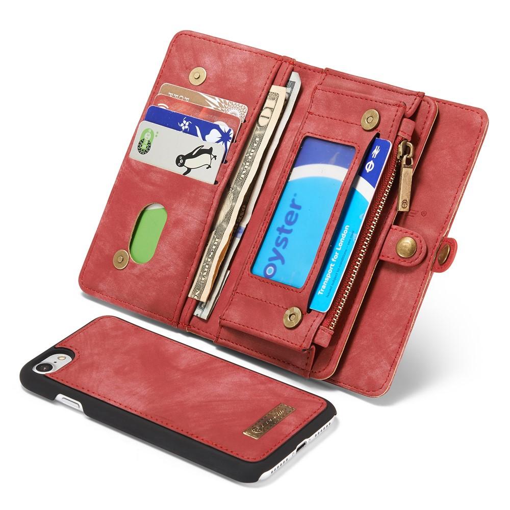 Multi-slot Mobiltaske iPhone 7 rød