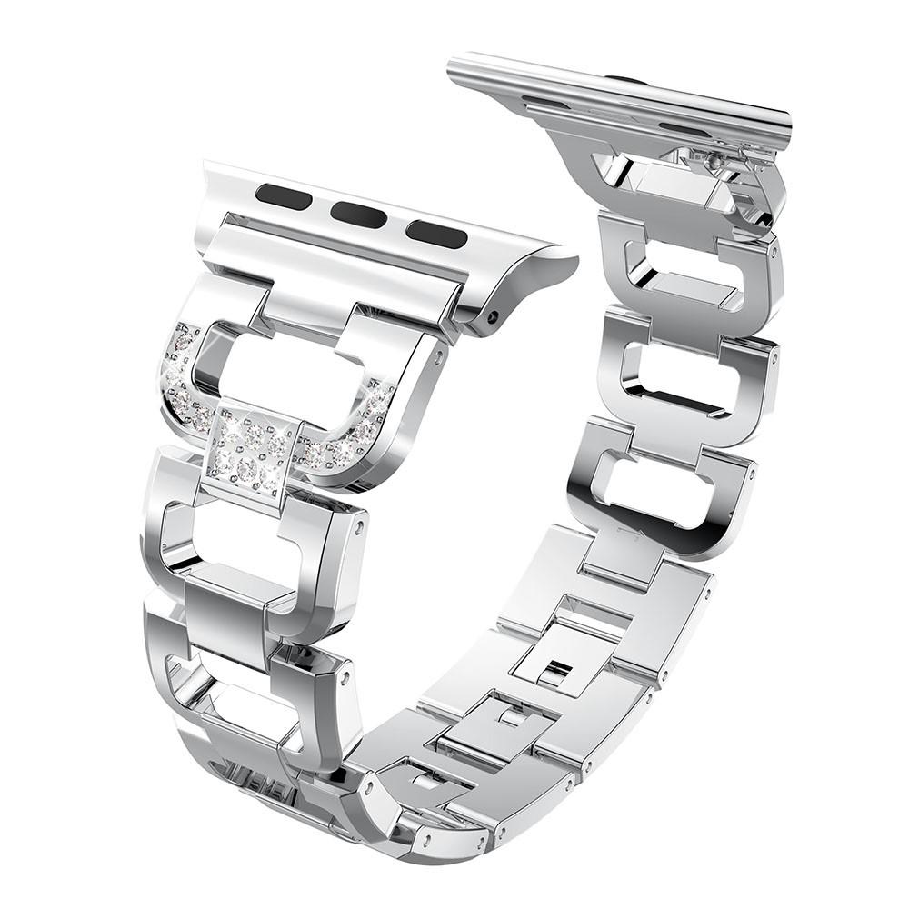 Rhinestone Bracelet Apple Watch 40mm Silver
