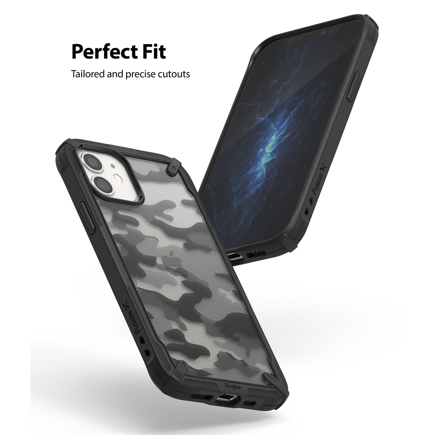 Fusion X Design Case iPhone 12 Mini Camo Black