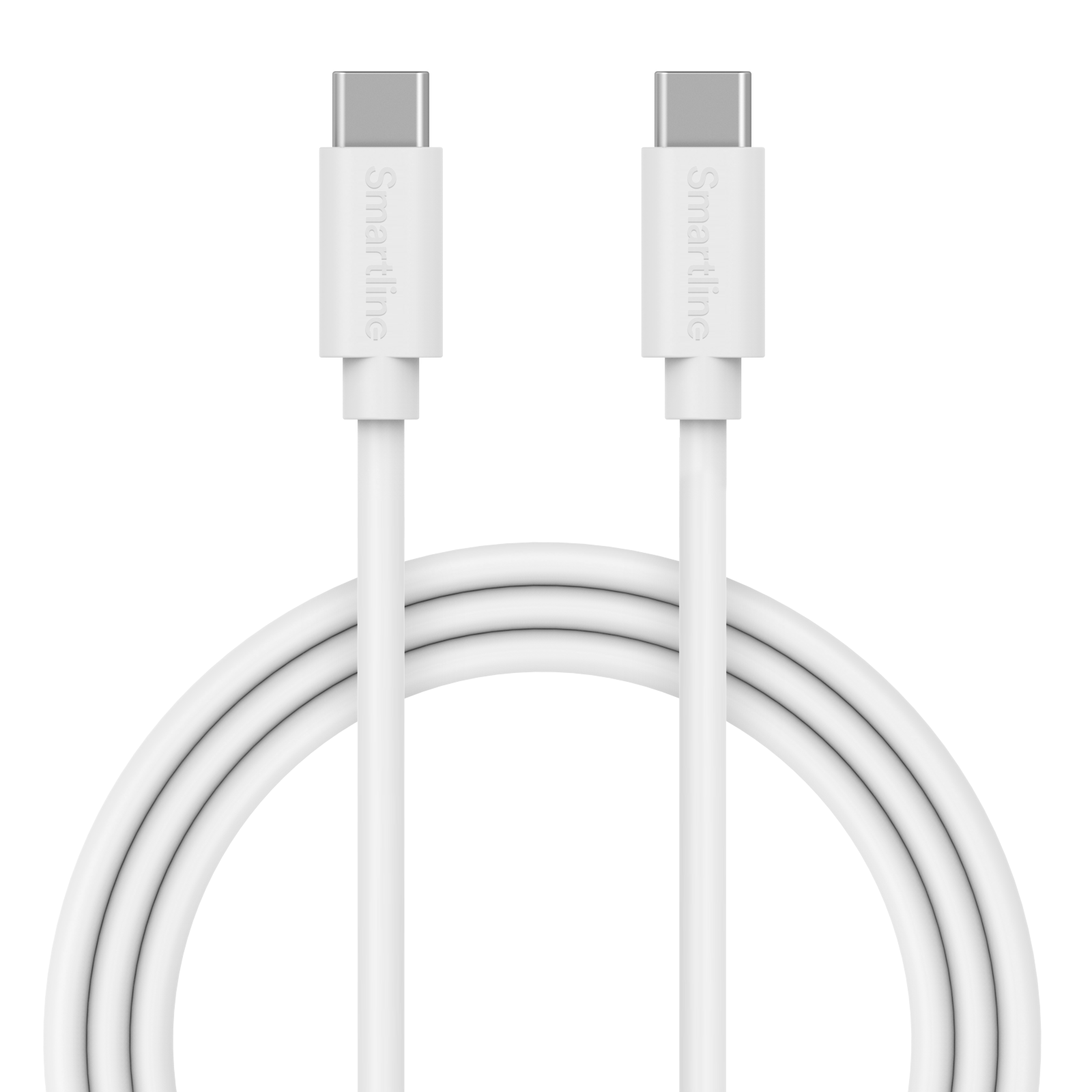 Langt USB-kabel USB-C - USB-C 2m Motorola Moto G24 Power hvid